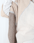 Cashmere City Wrap - Latte - Cara Cashmere