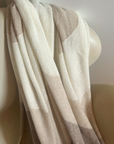 Cashmere Tonal Neutrals Deco Scallop Wrap