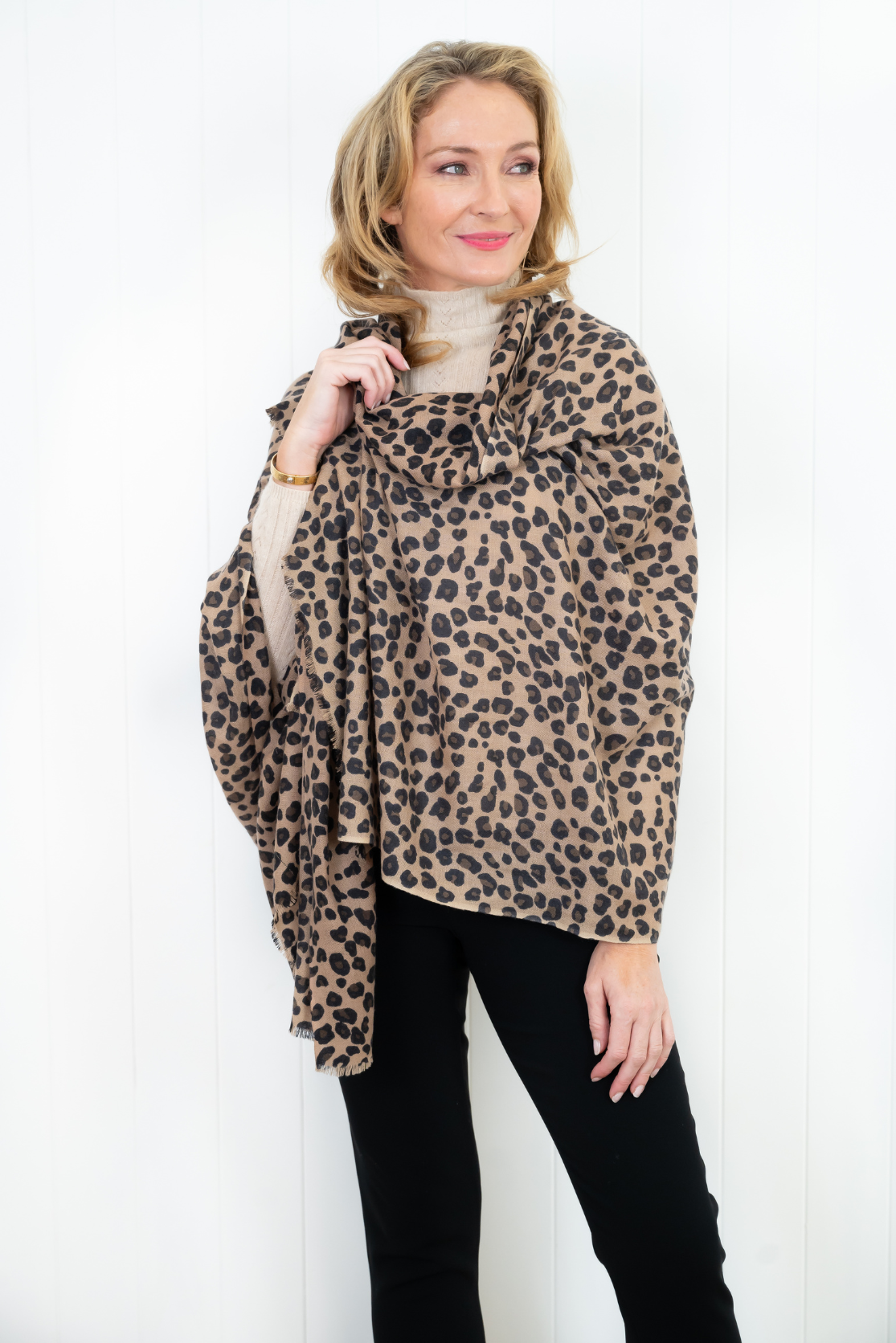 Animal hot sale print cashmere