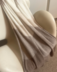 Cashmere Tonal Neutrals Deco Scallop Wrap