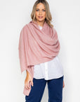 NEW Peony Pink Cashmere Wrap - Cara Cashmere