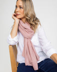 NEW Peony Pink Cashmere Wrap - Cara Cashmere
