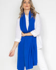 Sapphire Blue Cashmere Wrap - Cara Cashmere