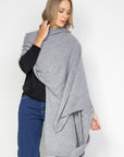 NEW Pewter Cashmere Wrap - Cara Cashmere