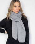 NEW Pewter Cashmere Wrap - Cara Cashmere
