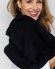 Black Cashmere Wrap - Cara Cashmere
