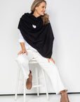 Black Cashmere Wrap - Cara Cashmere