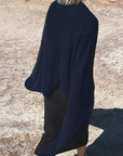 Cashmere Deep Navy Wrap Cara Cashmere