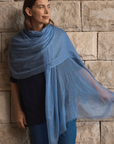 Cashmere Dusty Blue Aura Scarf