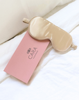 Rose Gold Silk Satin Eye Mask
