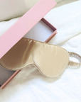 Rose Gold Silk Satin Eye Mask
