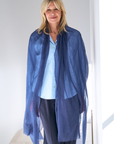Navy Cashmere Aura Scarf