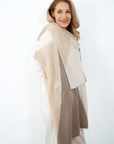 Cashmere City Wrap - Latte - Cara Cashmere