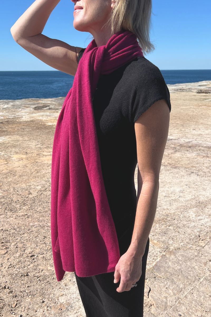 Cashmere Mulberry Wrap - Cara Cashmere