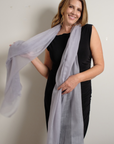 Cashmere Silver Aura Scarf - Cara Cashmere