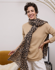 Leopard Cashmere Scarf