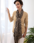 Leopard Cashmere Scarf