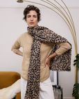Leopard Cashmere Scarf