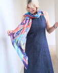 Silk Cashmere "Letting Go" Scarf - Cara Cashmere