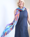 Silk Cashmere "Letting Go" Scarf - Cara Cashmere