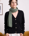 Cashmere Black Allure V Neck Cardigan Knit - Cara Cashmere