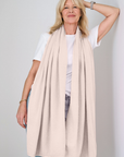 Cashmere Champagne Knit Wrap - Cara Cashmere