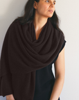 Cashmere Chocolate Wrap - Cara Cashmere