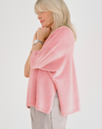 Cashmere Peony Muse V Neck Knit