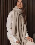 Cashmere Natural Wrap - Cara Cashmere
