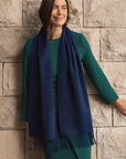 Cashmere Navy Lara Scarf