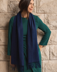Cashmere Navy Lara Scarf