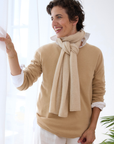 Cashmere Oat Knitted Scarf