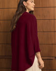 Cashmere Ruby Red Shrug - Cara Cashmere