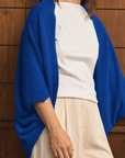 Cashmere Sapphire Shrug - Cara Cashmere