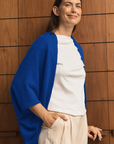 Cashmere Sapphire Shrug - Cara Cashmere