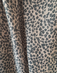 Cashmere Silk Camel Mini Leopard Scarf