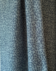 Cashmere Silk Slate Mini Leopard Scarf