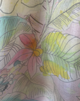 Cashmere Silk Etched Garden Floral Scarf