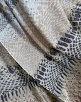 Cashmere Silk Neutrals Shadow Animal Scarf