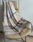 Cashmere Silk Neutrals Shadow Animal Scarf