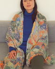 Cashmere Silk "Botanical Gallop" Scarf