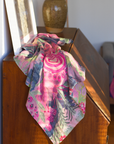 Cashmere Silk "Fushia Barbies" Scarf