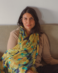 Cashmere Silk "Sunny Days Ahead" Scarf - Cara Cashmere