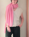 Cashmere Soft Rose Knit Wrap - Cara Cashmere