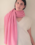 Cashmere Soft Rose Knit Wrap - Cara Cashmere