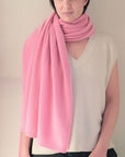 Cashmere Soft Rose Knit Wrap - Cara Cashmere