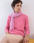 Cashmere Soft Rose Knitted Scarf