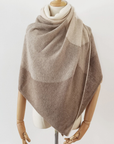 Cashmere Tonal Neutrals Deco Scallop Wrap