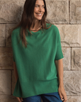 Cashmere Tropical Green Oversized Knit - Cara Cashmere