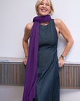 Cashmere Violet Wrap - Cara Cashmere